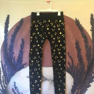 Reindeer black leggings